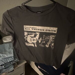 SHEIN Black Casual Tee